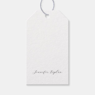 Classical Handwriting Minimalist Professional Gift Tags
