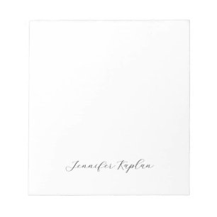 Classical Handwriting Minimalist Professional Notepad