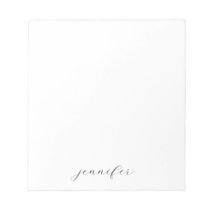 Classical Handwriting Minimalist Professional Notepad