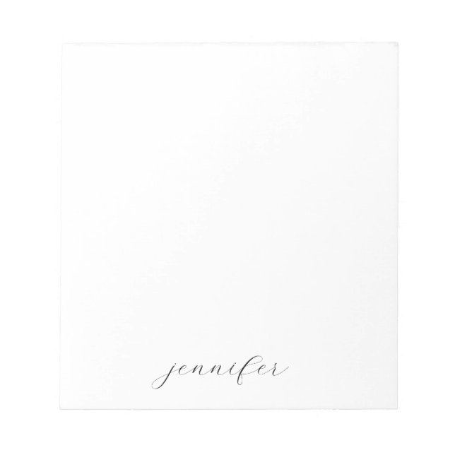 Classical Handwriting Minimalist Professional Notepad (Front)