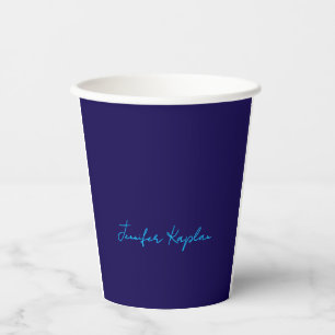 Classical Handwriting Minimalist Professional Paper Cups