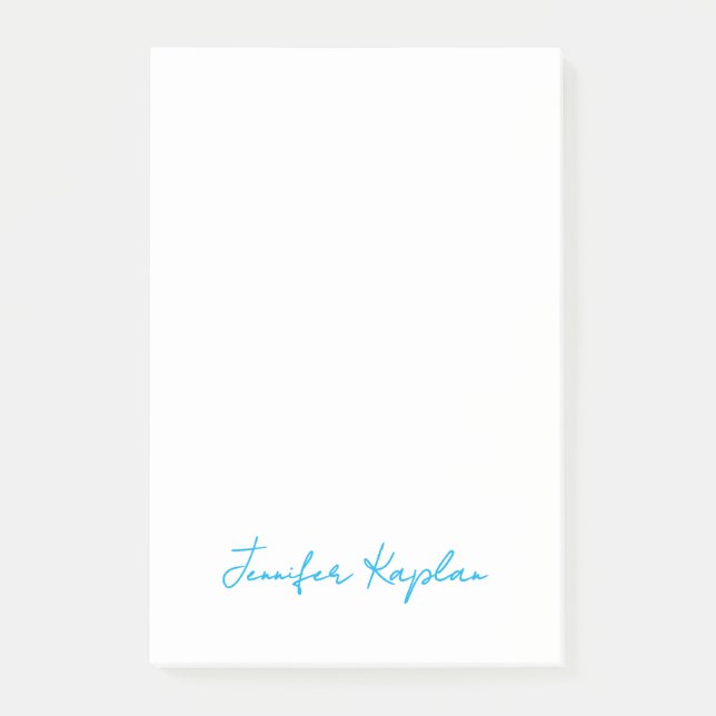 Classical Handwriting Minimalist Professional Post-it Notes (Front)