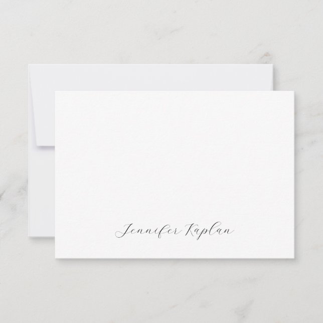 Classical Handwriting Minimalist Professional RSVP Card (Front)