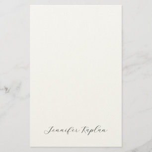 Classical Handwriting Minimalist Professional Stationery