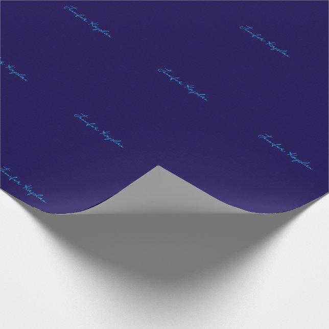 Classical Handwriting Minimalist Professional Wrapping Paper (Corner)
