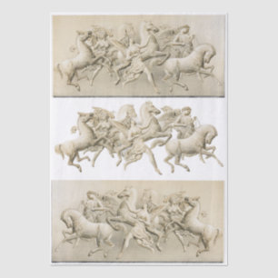Classical Horse Vintage Decoupage Woman Angel Tissue Paper