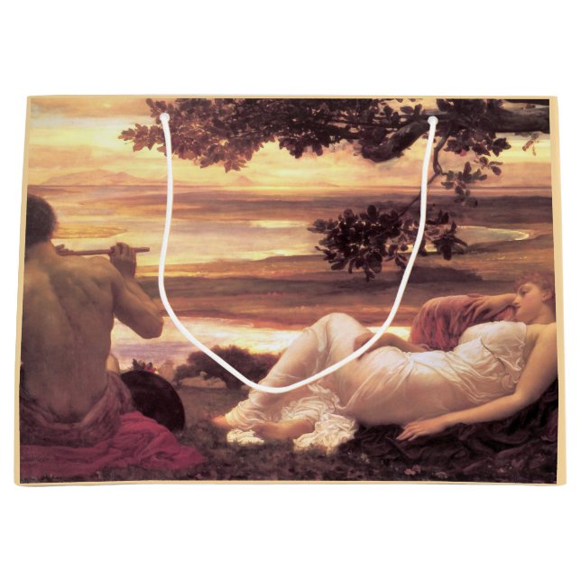 Classical Idyll (by Frederic Leighton) Large Gift Bag (Front)