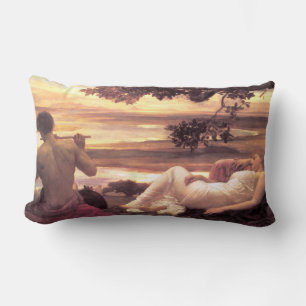 Classical Idyll (by Frederic Leighton) Lumbar Cushion
