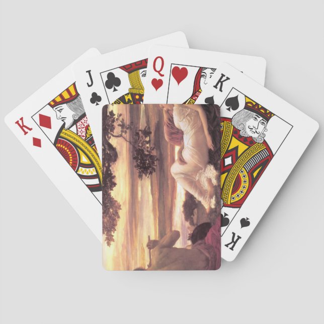 Classical Idyll (by Frederic Leighton) Playing Cards (Back)