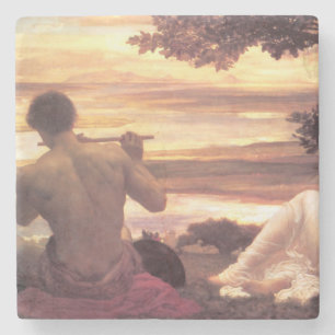Classical Idyll (by Frederic Leighton) Stone Coaster