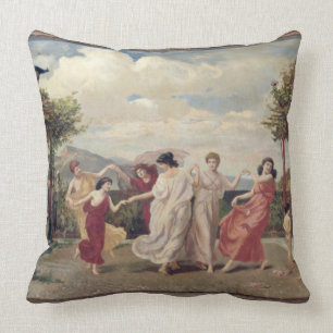 Classical Idyll (oil on canvas) Cushion