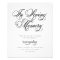 Classical | In Loving Memory Sign