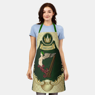 Classical Irish Celtic Harp Service Apron