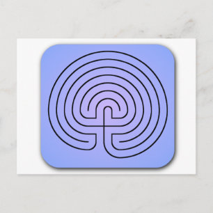 Classical Labyrinth Postcard