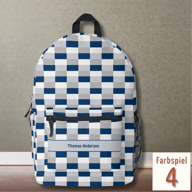 Classical Medical Colour Combination Printed Backpack (Creator Uploaded)