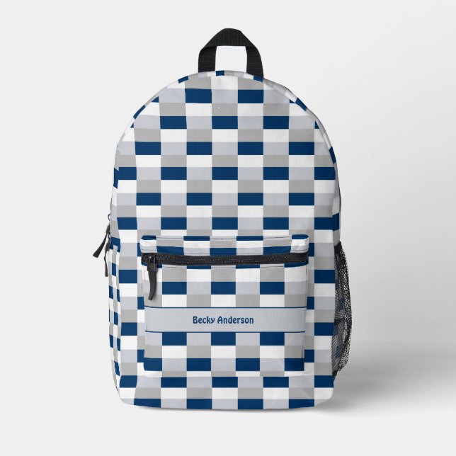 Classical Medical Colour Combination Printed Backpack (Front)