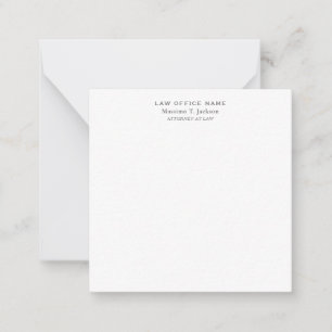 Classical Minimalist Plain Simple Black White Card