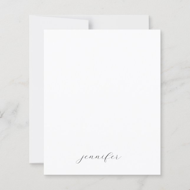 Classical Minimalist Professional Paper Sheet (Front)