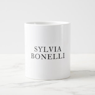 Classical Minimalist Professional Plain Add Name Large Coffee Mug