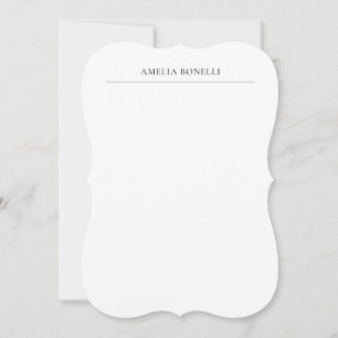 Classical Minimalist Professional Plain Card