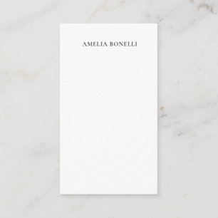 Classical Minimalist Professional Plain Enclosure Card