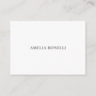 Classical Minimalist Professional Plain Enclosure Card