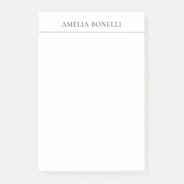 Classical Minimalist Professional Post-it Notes (Front)
