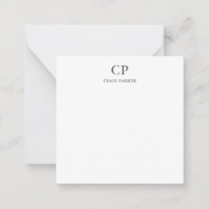 Classical Monogram Professional Plain Card