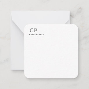 Classical Monogram Professional Plain  Card