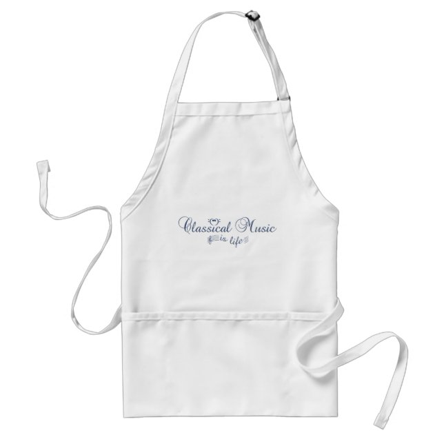 Classical Music apron - choose style & colour (Front)