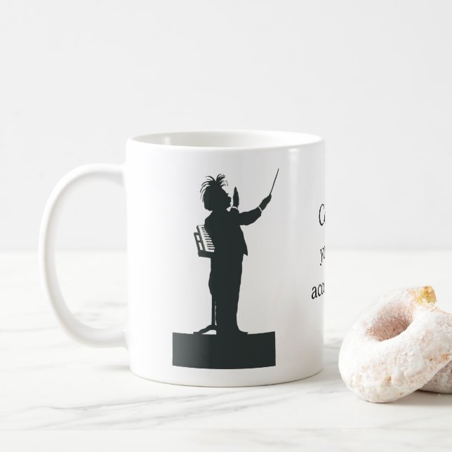 Classical Music Composer Conductor - Grieg Coffee Mug (With Donut)