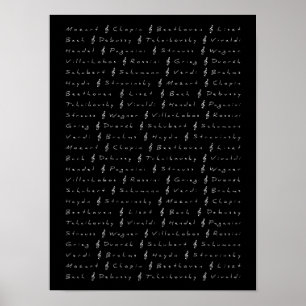 Classical Music Composers Poster