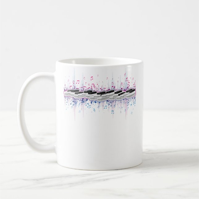 Classical Music Instrument Piano Keyboard Music No Coffee Mug (Left)