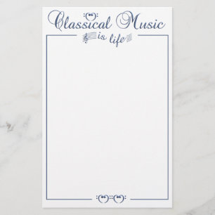 Classical Music stationary, customisable Stationery