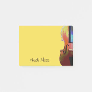 Classical Music Violin Musician Yellow Post-it Notes