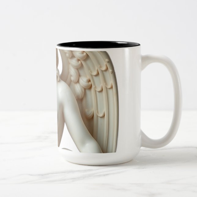 Classical Nymph in Pastel Two-Tone Coffee Mug (Right)