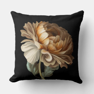 Classical Old World Painting Look Flower Cushion