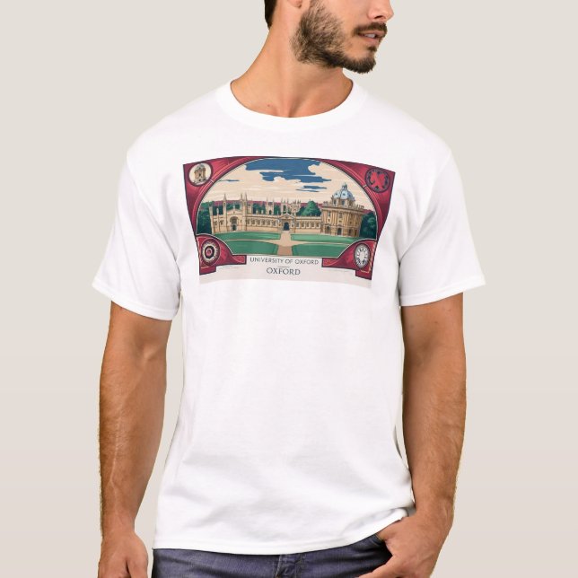 Classical Oxford University Image T-shirt (Front)