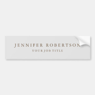 Classical Personalised Customised Bumper Sticker