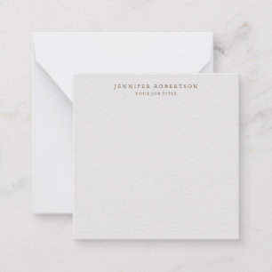 Classical Personalised Customised Minimalist Card
