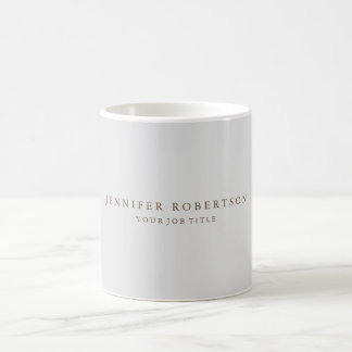 Classical Personalised Customised Minimalist Coffee Mug