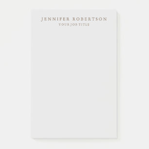 Classical Personalised Customised Minimalist Post-it Notes