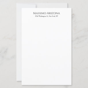 Classical Plain Elegant Black & White Minimalist