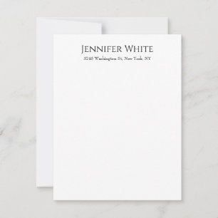 Classical Plain Elegant Black & White Minimalist