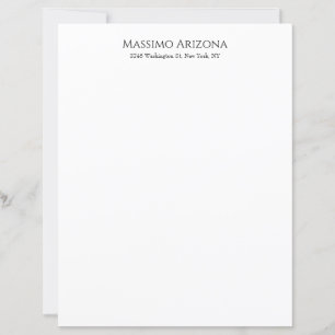 Classical Plain Elegant Black & White Minimalist