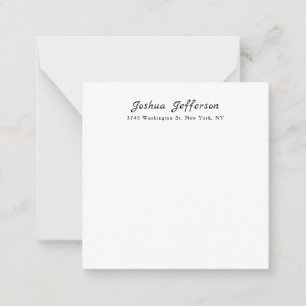 Classical Professional Creative Plain Black White Card