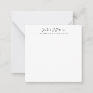 Classical Professional Creative Plain Black White Card