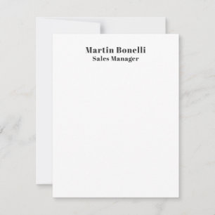 Classical Professional Own Name Information Simple Card