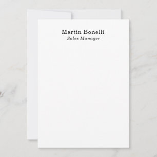 Classical Professional Own Name Information Simple Card