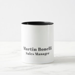 Classical Professional Own Name Information Simple Mug